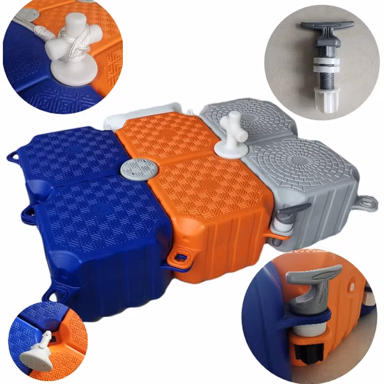 주문 플라스틱 모듈형 부교 폰툰 워킹 브릿지 도크 큐브 플랫폼 블록 부두